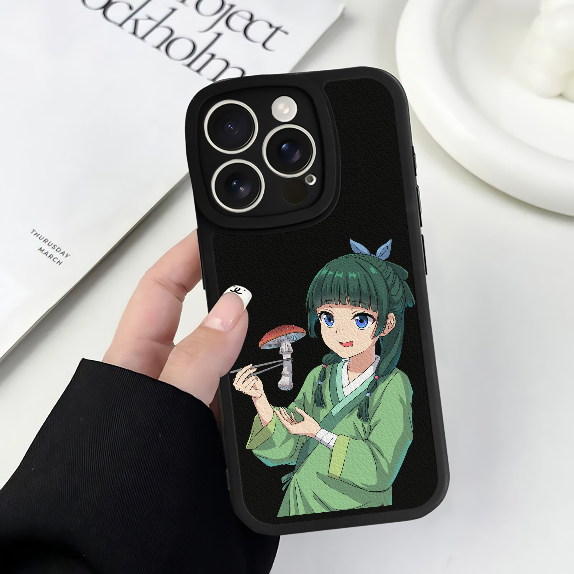 薬屋のひとりごと The Apothecary Diaries 【iPhone 16シリーズ対応】シリコンスマホケース（レザー調） 材質：シリコン
